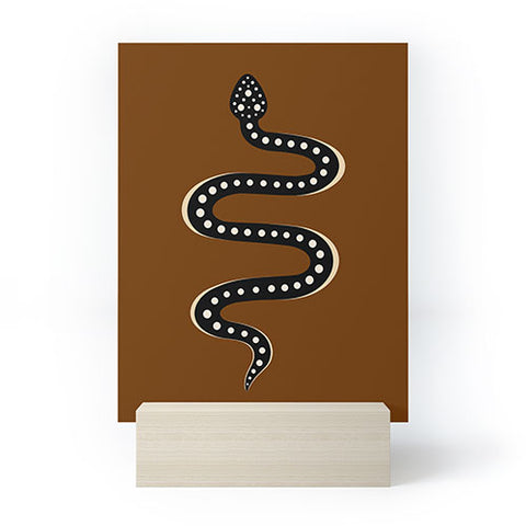 Colour Poems Minimal Snake XXXI Mini Art Print