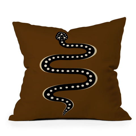 Colour Poems Minimal Snake XXXI Throw Pillow