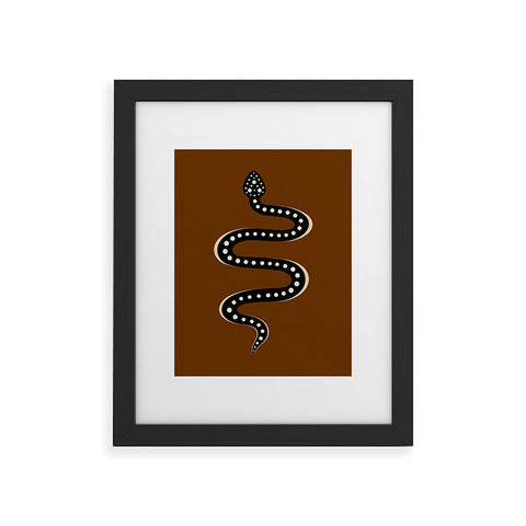 Colour Poems Minimal Snake XXXI Framed Art Print