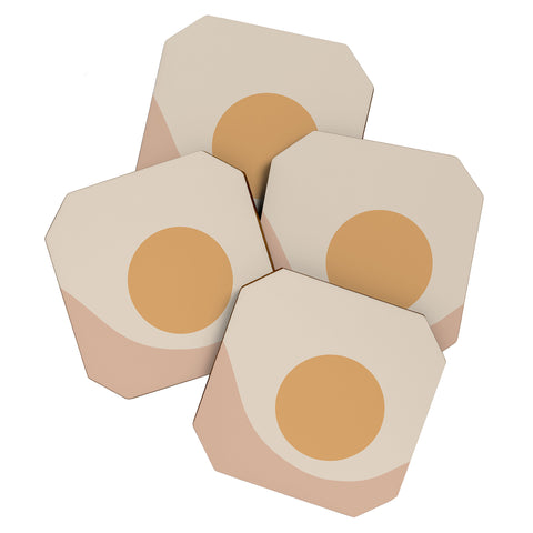 Colour Poems Minimal Sunrise Coaster Set