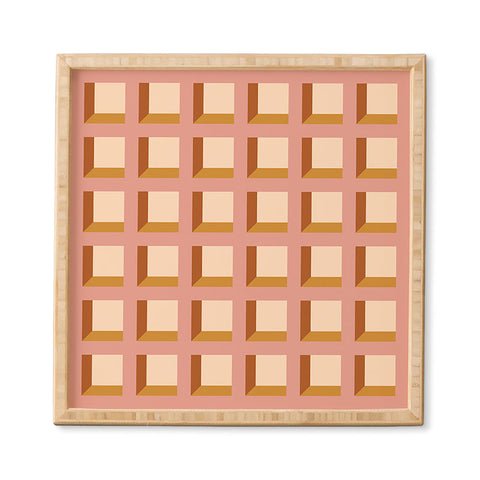 Colour Poems Minimalist 3D Pattern XIII Framed Wall Art