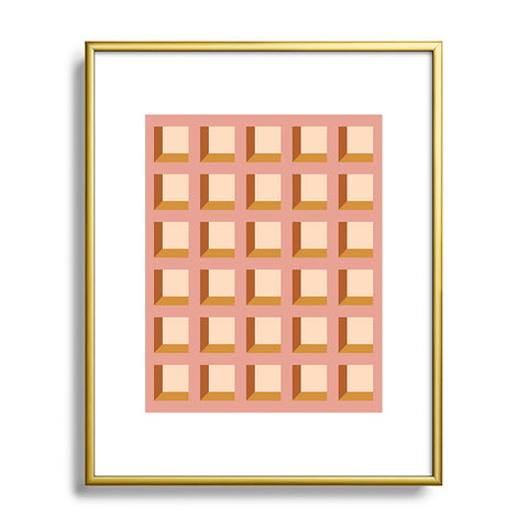 Colour Poems Minimalist 3D Pattern XIII Metal Framed Art Print