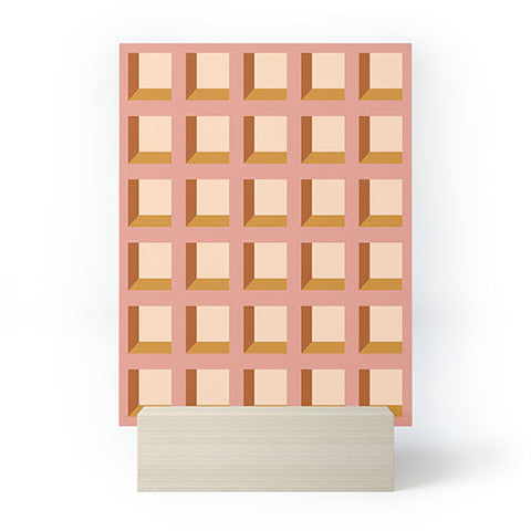 Colour Poems Minimalist 3D Pattern XIII Mini Art Print