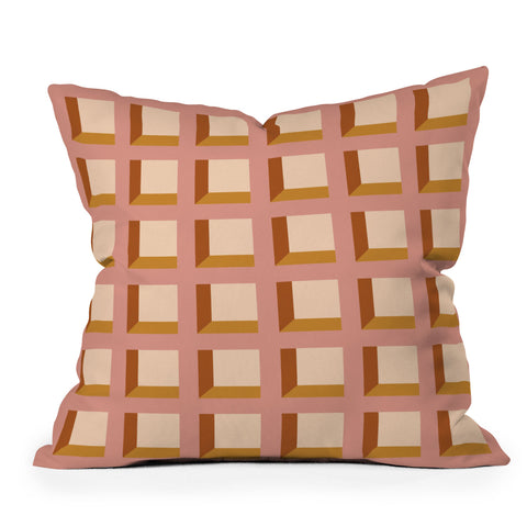 Colour Poems Minimalist 3D Pattern XIII Outdoor Throw Pillow