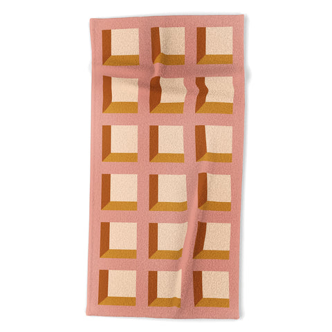 Colour Poems Minimalist 3D Pattern XIII Beach Towel