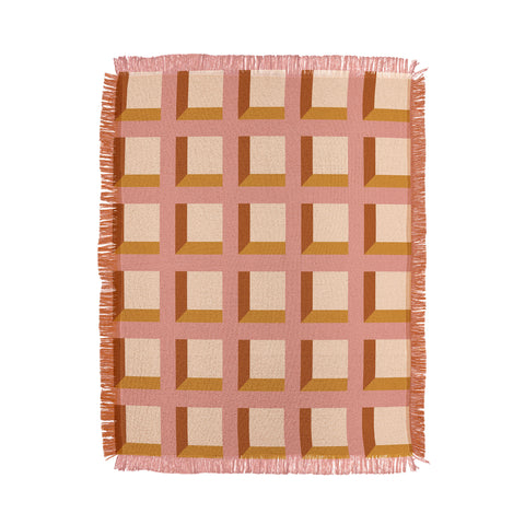 Colour Poems Minimalist 3D Pattern XIII Throw Blanket
