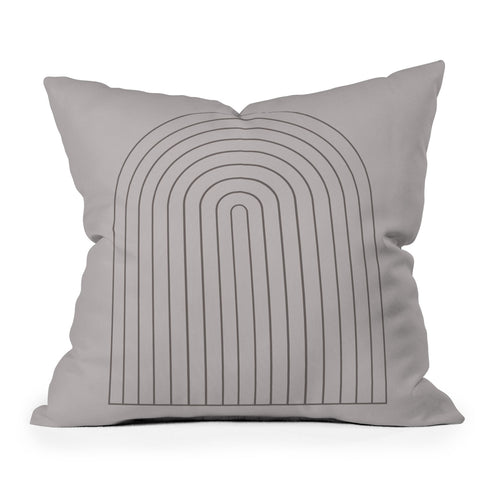 Colour Poems Minimalist Arch V Outdoor Throw Pillow