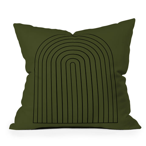 Colour Poems Minimalist Arch XI Outdoor Throw Pillow