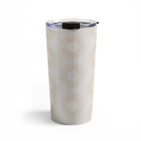 Colour Poems Minimalist Sunray Pattern XIV Travel Mug