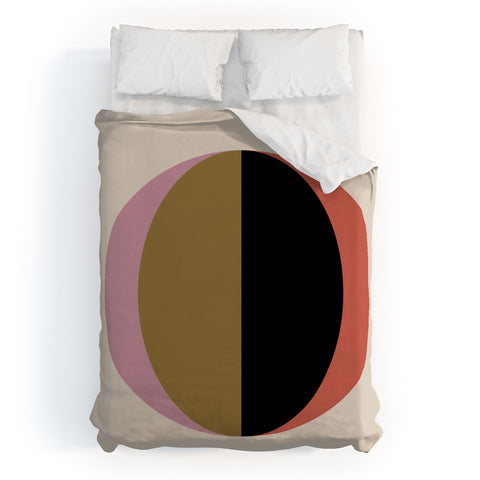 Colour Poems Mod Circle Abstract Duvet Cover