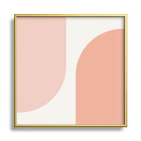 Colour Poems Modern Minimal Arch XXXI Square Metal Framed Art Print
