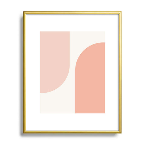 Colour Poems Modern Minimal Arch XXXI Metal Framed Art Print