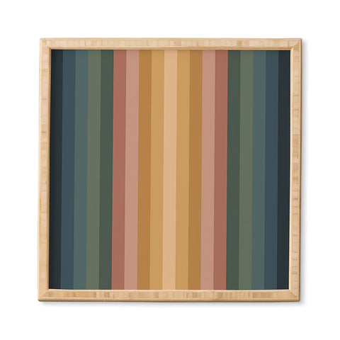 Colour Poems Multicolor Stripes IX Framed Wall Art havenly