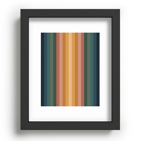 Colour Poems Multicolor Stripes IX Recessed Framing Rectangle