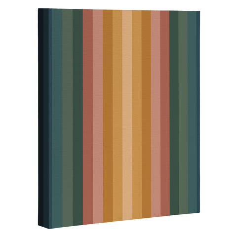 Colour Poems Multicolor Stripes IX Art Canvas