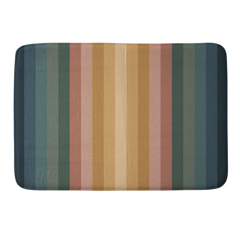 Colour Poems Multicolor Stripes IX Memory Foam Bath Mat