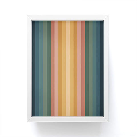 Colour Poems Multicolor Stripes IX Framed Mini Art Print