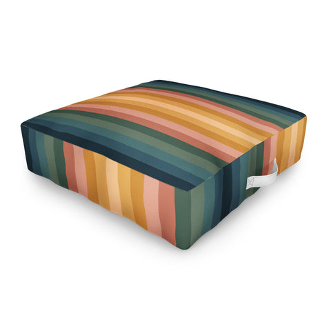 Colour Poems Multicolor Stripes IX Outdoor Floor Cushion