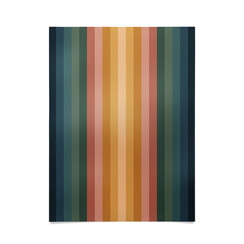 Colour Poems Multicolor Stripes IX Poster