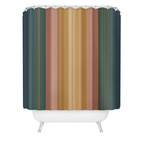 Colour Poems Multicolor Stripes IX Shower Curtain