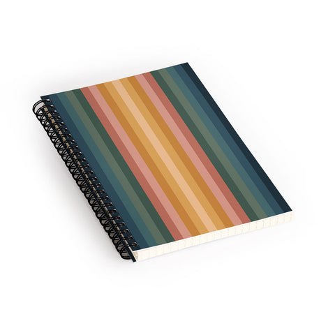 Colour Poems Multicolor Stripes IX Spiral Notebook