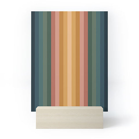 Colour Poems Multicolor Stripes IX Mini Art Print