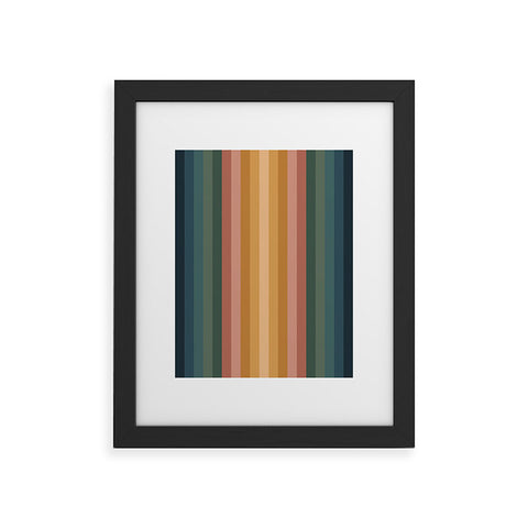 Colour Poems Multicolor Stripes IX Framed Art Print