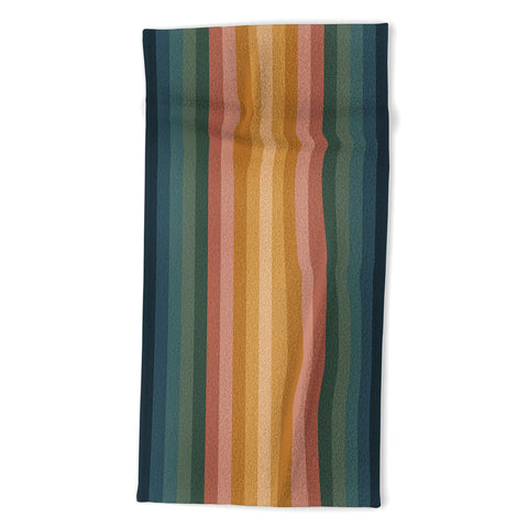 Colour Poems Multicolor Stripes IX Beach Towel