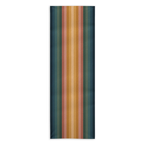 Colour Poems Multicolor Stripes IX Yoga Towel