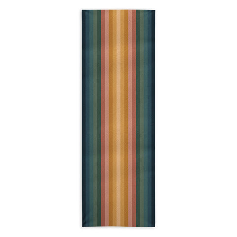 Colour Poems Multicolor Stripes IX Yoga Towel