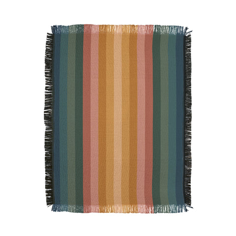 Colour Poems Multicolor Stripes IX Throw Blanket