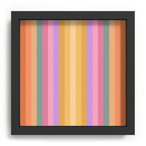 Colour Poems Multicolor Stripes V Recessed Framing Square
