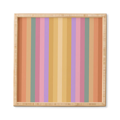 Colour Poems Multicolor Stripes V Framed Wall Art