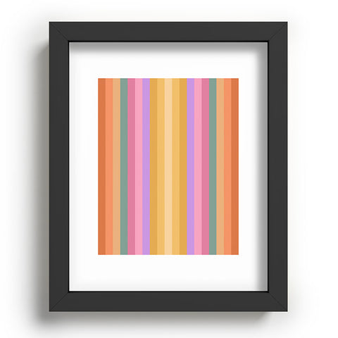 Colour Poems Multicolor Stripes V Recessed Framing Rectangle