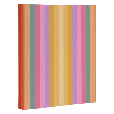 Colour Poems Multicolor Stripes V Art Canvas