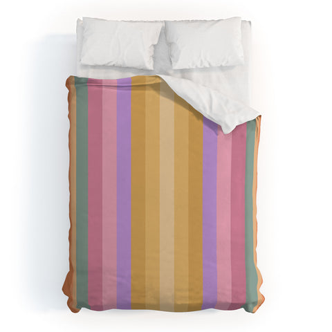 Colour Poems Multicolor Stripes V Duvet Cover