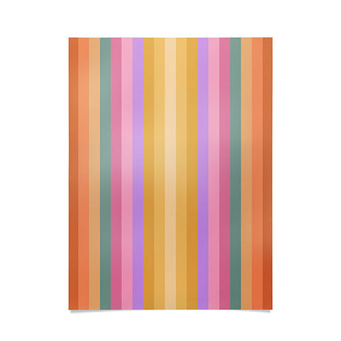 Colour Poems Multicolor Stripes V Poster