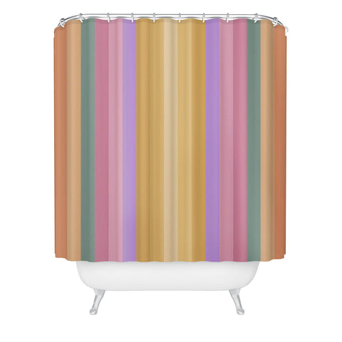 Colour Poems Multicolor Stripes V Shower Curtain