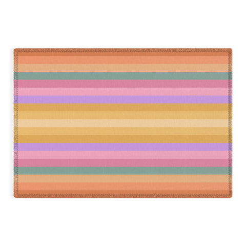 Colour Poems Multicolor Stripes V Outdoor Rug