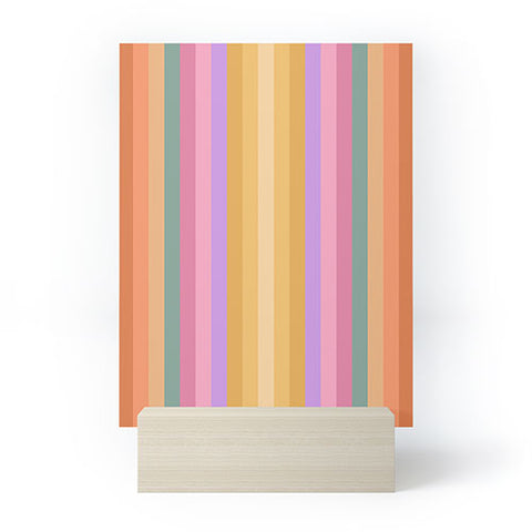 Colour Poems Multicolor Stripes V Mini Art Print