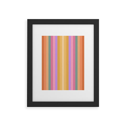 Colour Poems Multicolor Stripes V Framed Art Print