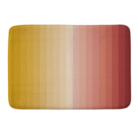 Colour Poems Multicolor Stripes XV Memory Foam Bath Mat