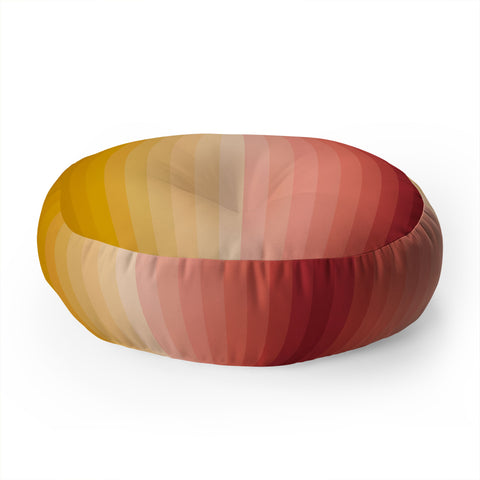 Colour Poems Multicolor Stripes XV Floor Pillow Round