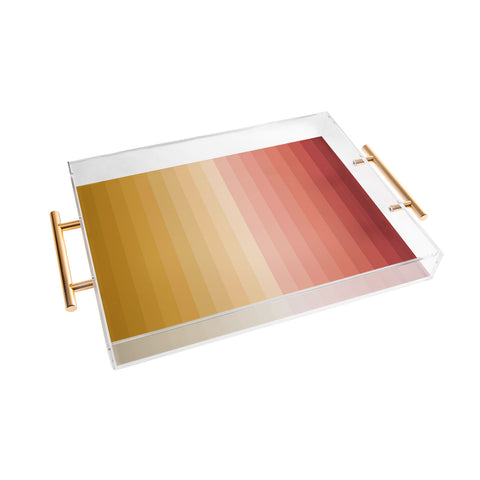 Colour Poems Multicolor Stripes XV Acrylic Tray