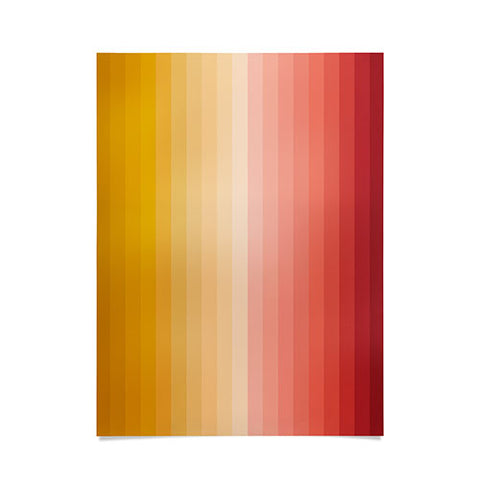 Colour Poems Multicolor Stripes XV Poster