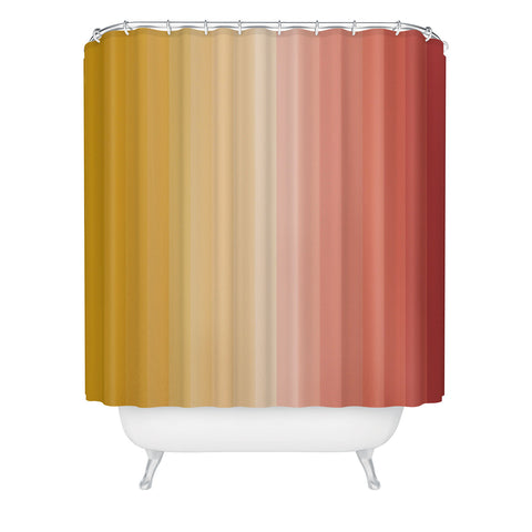 Colour Poems Multicolor Stripes XV Shower Curtain