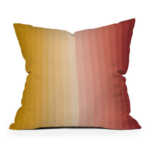 Colour Poems Multicolor Stripes XV Throw Pillow