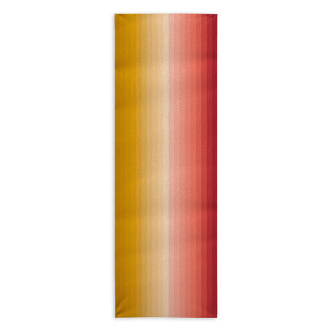 Colour Poems Multicolor Stripes XV Yoga Towel