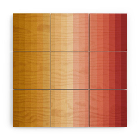 Colour Poems Multicolor Stripes XV Wood Wall Mural