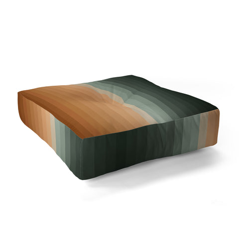 Colour Poems Multicolor Stripes XVIII Floor Pillow Square